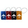 Luggage Tag Airplane Aircraft Luggage Tag Aluminium Alloy Anti-Loss Id Card Solid Color Travel Accessories