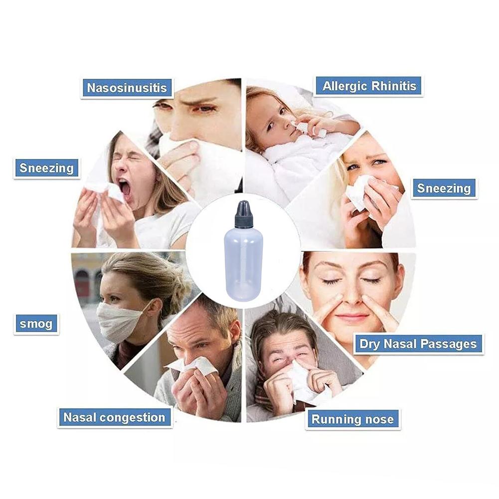 1 Pcs 250ml Piece Nasal Cleaner Allergic Nose Rhinitis Protector For Removing Dirt, Pollen Post-Surgery Residue, Dust