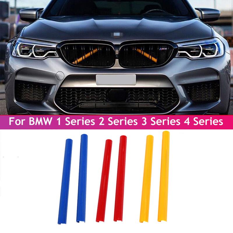 2Pcs Car Front Grille Trim Strips For BMW F20 F30 F21 F22 F23 F31 F32 F33 F34 F36 F40 F44 Car Styling Decoration Accessories