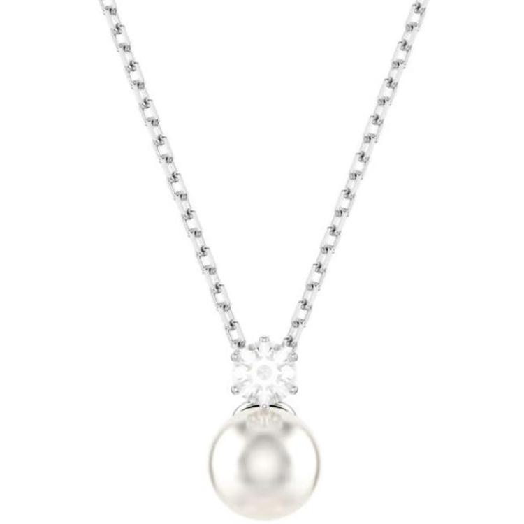 Swarovski Matrix Solid Design Necklace Women necklace Silver 5693897 Box (Random Color)