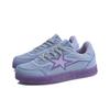 Li-Ning Color Block Fun Non-Slip Wear-Resistant Lightweight Breathable Low-Top Skate Shoes Kids sneakers Light-Purple YKCQ176-6