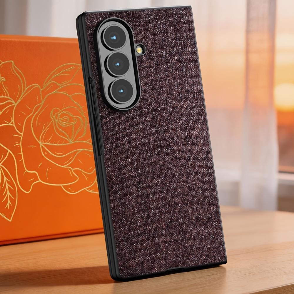 Phone Case for Samsung for Galaxy Z Fold 8 Ultra Fold8Ultra Cover, Linen Textured Fabric-Like Faux Leather Back or Samsung Zfold8 Ultra Case