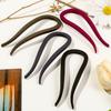 Matte Hair Forks Hair Sticks Goat Horns U-Shape Hair Comb Bun Hairpin Women Girls Hairstyle Hair Accessories Headband Hairstyle