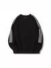 Autumn/Winter Heavyweight 320g Striped Retro Crew Neck Sweatshirt - Trendy Patchwork Long Sleeve