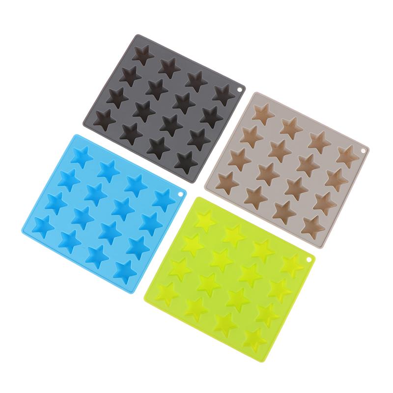 1 Stk 16 Gitter Stjerneis Gitter Femspiss Stjerner Silikon Iskrem Kakeform Isbiter Gjør-det-selv Kjøkken Bakeform