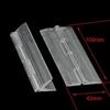 10pcs 25x33/30x33/45x38/65x42/42x100/42x200/45x150/45x300mm Plastic Folding Hinge Transparent Glass Hinge Durable Transparent Transparent Acrylic