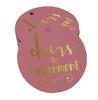 Inkdotpot Pack Of 100 Real Gold Foil Paper Tags Cheers To Retirement Favor Hang