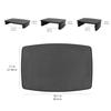 AmazonBasics Adjustable Rectangular Monitor Stand, Black