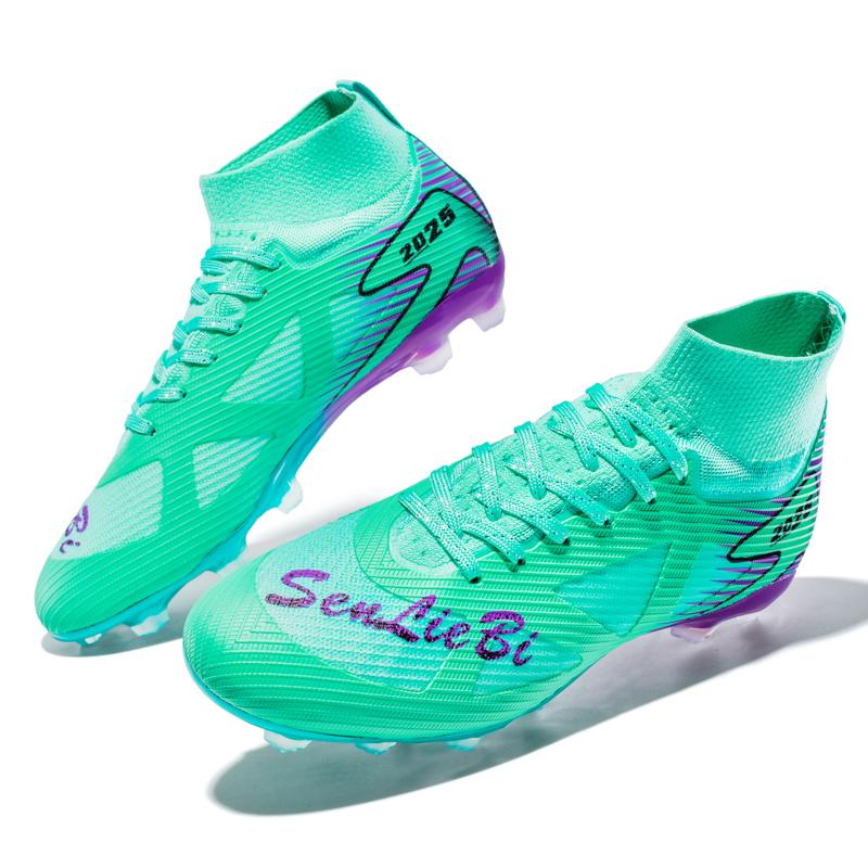 35-46 Men's High-top Football Shoes Long Spikes Sports Football Boots Large Size Kid's Football Boots