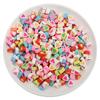 30pcs 10x9mm Random Mixed Color Heart Shape Polymer Clay Beads for Jewelry Making DIY Handmade Accessories