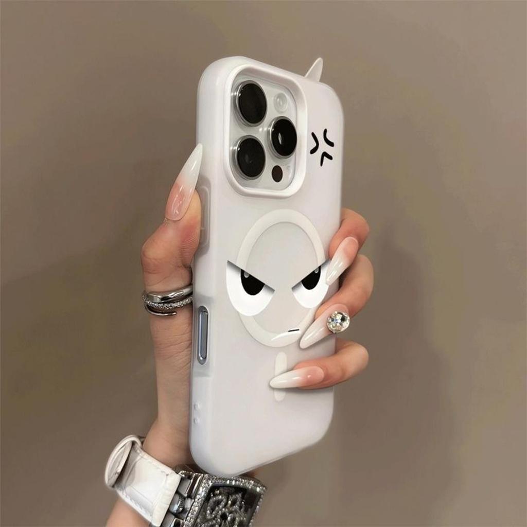 Jelly 2-in-1 for Apple Magnetic Phone Case Magsafe Cartoon Personality Design Sense of High-end Cute Ins Style