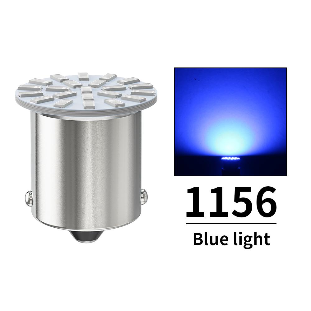 10X LED-pærer 1156 BA15S P21W 3014SMD 1157 BAY15D P21/5W Blinklys DRL Kjørelys Rød Blå Hvit for Lastebil 24V