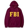 Hoodie Sleeved Long Hoodies Men Fbi Printing Men Womens Hoodies Tracksuits Jogger Pants Thick Warm Clothes Men Hoodie