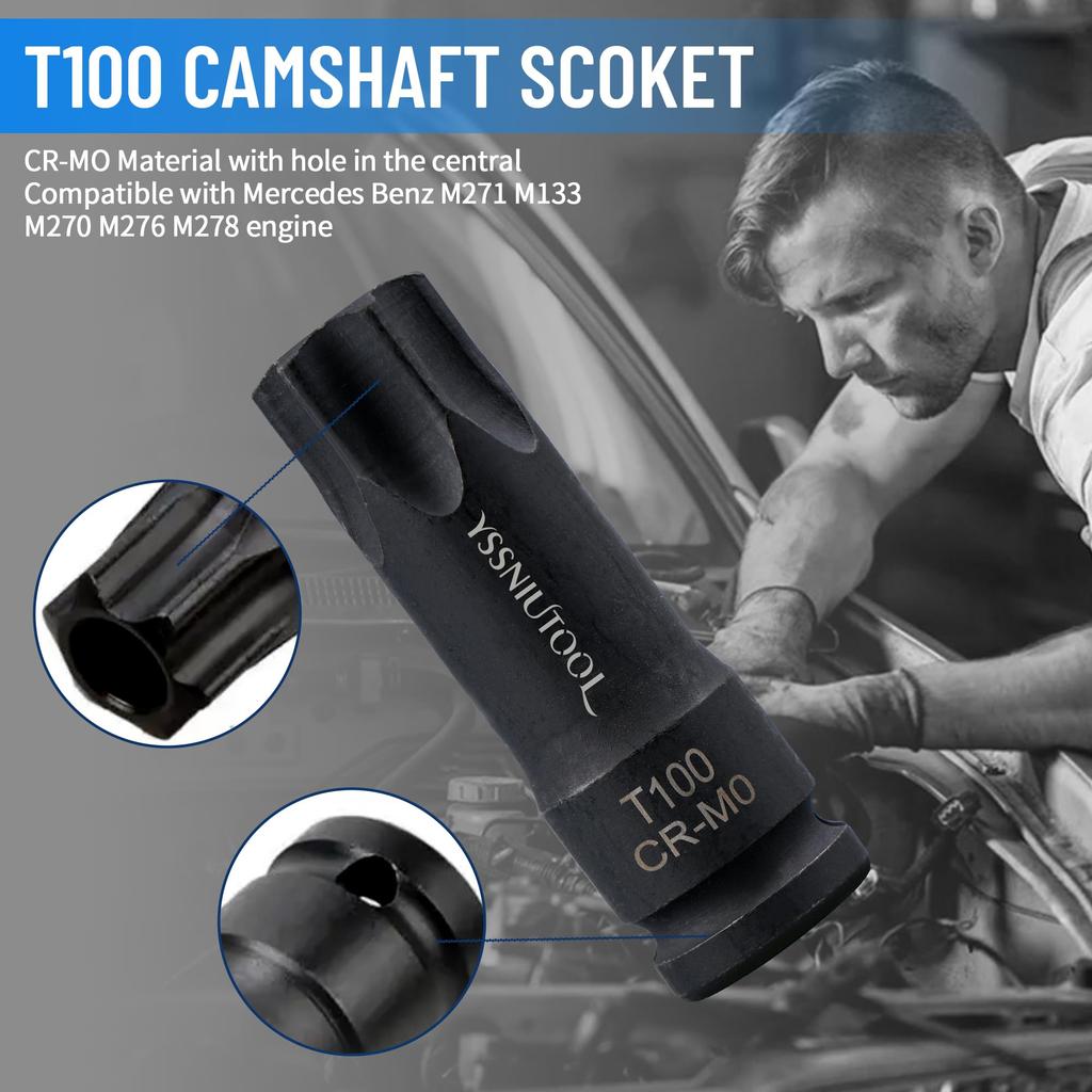 Applicable To Mercedes Benz M133 M270 M274 M264 Engine Camshaft Alignment Adjustment Lock Timing Tool Kit Compatible with VM 270589016100 270589006100