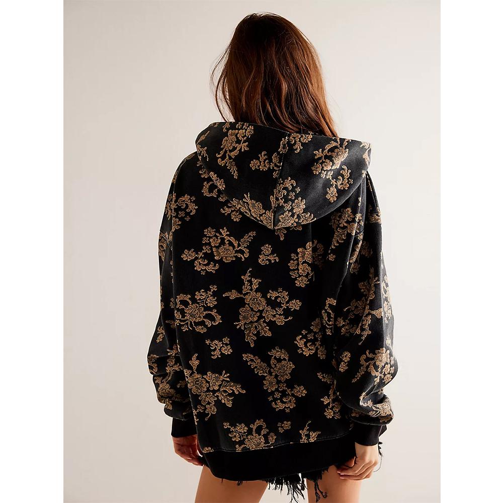 Oversized Hoodies Women Vintage Camo Cheetach Print Hoodie Pullover Trendy Graphic Hooded Sweatshirt
