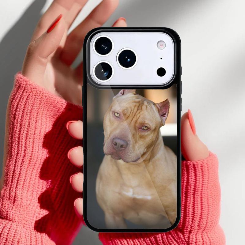 Pit Bull Lovely Pet Dog Pitbull Phone Case for iPhone 17 Air 16e 15 14 13 Pro Max Back Cover for 12 11 Pro Coque