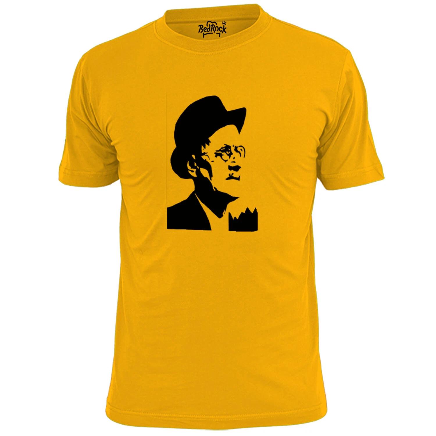 Mens James Joyce Silhouette T shirt Poet Novelist Ulysses L