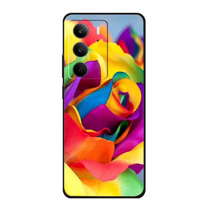 For Realme C75 Phone Case 6.72" Fashion Black Silicone Soft Coque For Realme C75 C75x V70s 14x Back Cover Case C 75 Protective