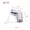 2X 110 Degree Swivel Hose Adapter For 2Nd Stage Scuba Diving Regulator Connector Dive Accessories