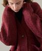 WIOE Overfit Knit Cardigan_Red