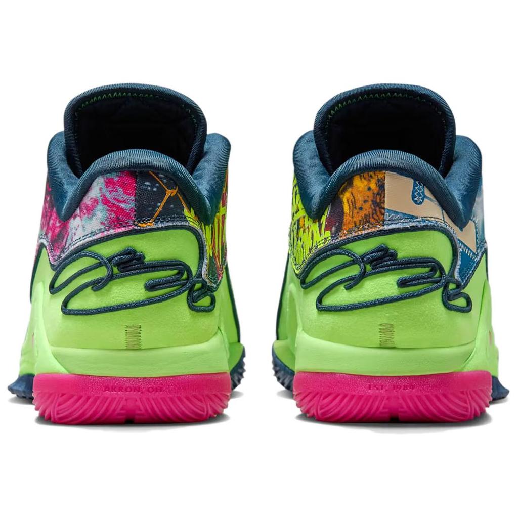 Neue Nike Anti-Rutsch Verschleißfeste Low Top Basketballschuhe Herren Grün HV8452-400