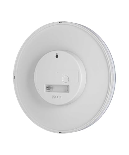 BRAUN Analog Wall Clock, White, 23cm Diameter, BC26W