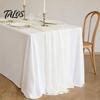 Anspruchsvolle Tischdekoration Durchsichtiger Fließender Läufer, Chiffon Hochzeit Elegant Einfarbig Esszimmerläufer für Zuhause Brautparty Dekorativ