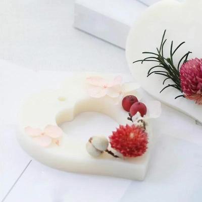 DIY Creative Handmade Silicone Mold Aromatherapy Plaster Soap DIY Cake Decoration 4 Sets of 2 Hearts Can Be Divided Accessories