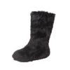 Winter New Women's Faux Fur  Furry Snow High Boots Warm Padded Round Toe Casual Shoes Solid Fluffy Mid-Calf Booties for Women
