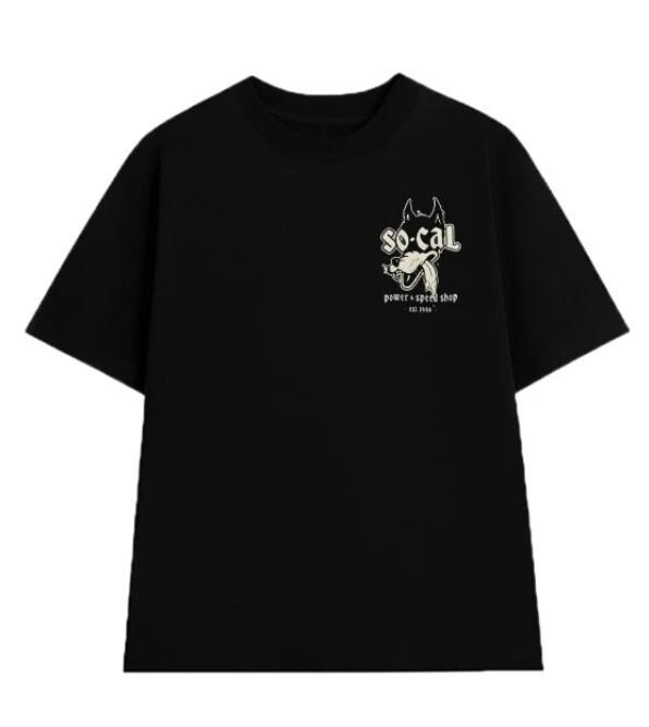 Men s So-Cal Speed Shop Classic Wolf Logo Black Cotton T-Shirt 3XL