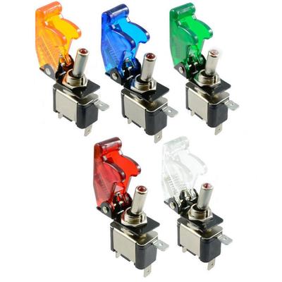 12V 20A Auto-Armaturenbrett-Kippschalter SPST ON-OFF beleuchteter LED-Klappschalter