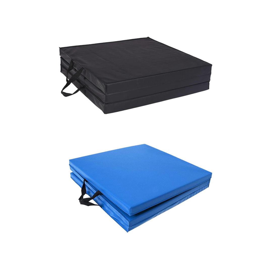 Folding Exercise and Gym Cushion Waterproof Foam 3 Panel Protective Flooring for Pilates Stretching Core Workouts