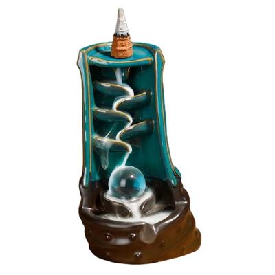 Waterfall Incense Burner Ceramic Backflow Incense Burner Incense Holder Create A Relaxing Aromatherapy Atmosphere In Your Home!