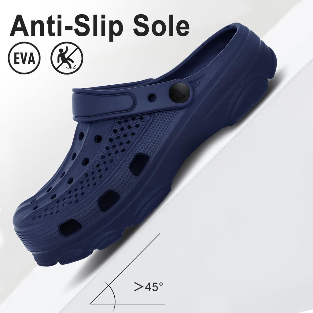 Fashion Kidmi Fashion Men Clogs Slippers Summer Clogs Slippers Outdoor Breathable Beach Slippers Soft Men Garden Slippers Home Sandals