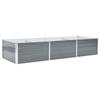 VidaXL Lit surélevé de jardin Acier galvanisé 240x80x45 cm Gris