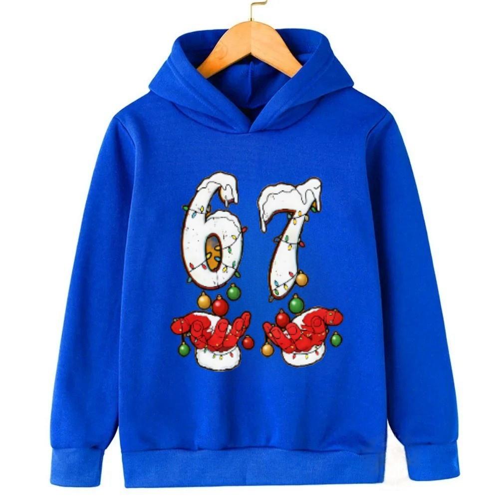 Adorable 6-7 Kids Hoodie Viral Phrase Cute Toddler Pullover Fashionable and Fun Children's Comfortable Sweatshirt Hoodie