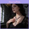 Gothic-Stil Legierung Vampir Mond Schmuck mit Fledermaus Elementen für Damen