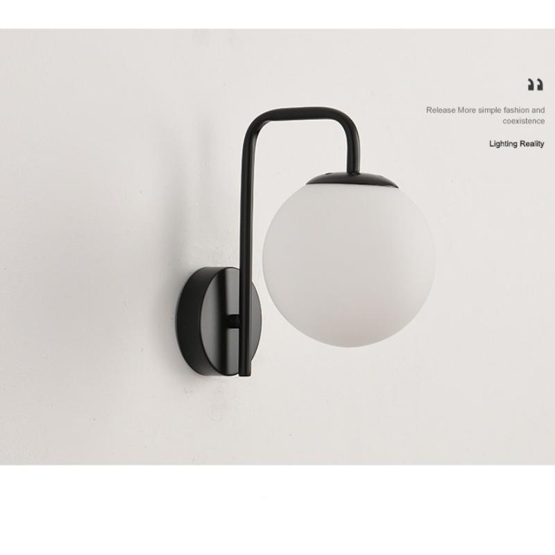 Modern Simple LED Wall Lamps Creative Glass Ball Wall Light Living Room Bedroom Bedside Lnterior Staircase Corridor Wall Liaht