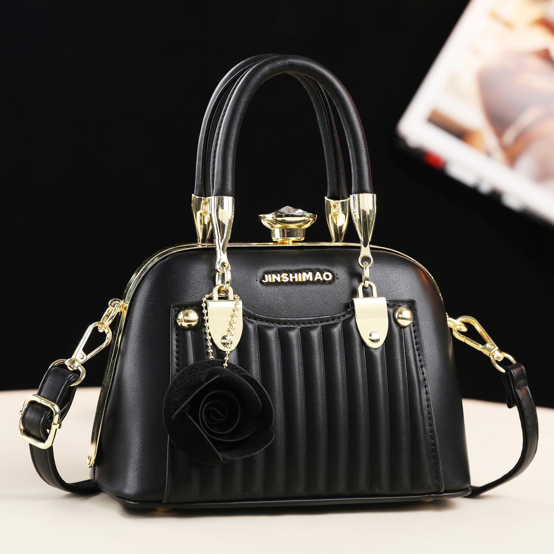 Popular 2026 New Women s Bag Trendy Shell Bag Single Shoulder Bag Trendy Single Shoulder Bag Commuting Women s Bag чёрный