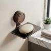 Storage rack with non porous suction cup, soap holder, toilet drain box, bathroom wall mounted soap holder, household soap box