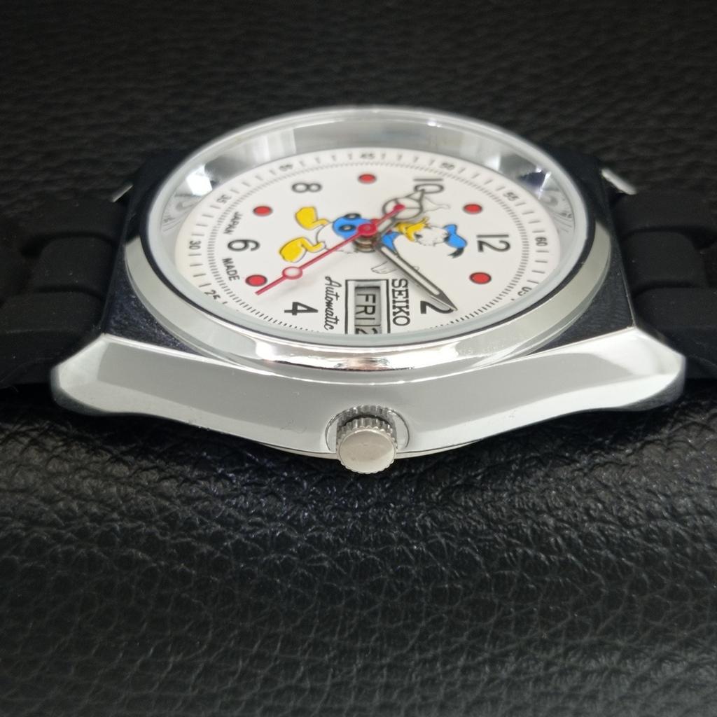 REFURBISHED SEIKO AUTOMATIC 6309A VINTAGE JAPAN MENS WHITE DIAL WATCH a443030-1