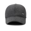 Hat Men's Winter Middle-Aged and Elderly Warm Woolen Baseball Cap Autumn Father Ear Protection Cap