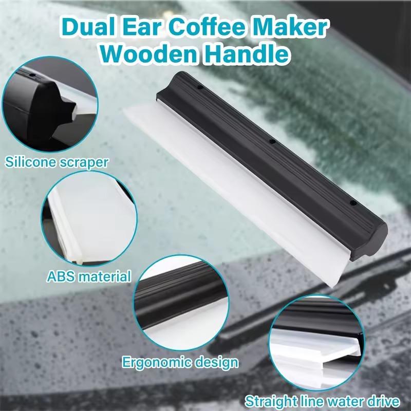 Car Flexible Soft Silicone Wiper Window Cleaning Glass Scraper Silicone Handy Squeegee Auto Blade Clean Scraping Film Scraper