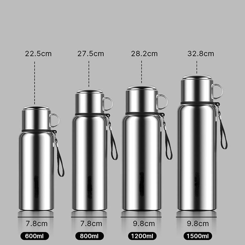 Smart Thermos Vacuum Insulated Mug Cup Large Capacity Thermos Bottle Stainless Steel Water Bottle Thermos Vacuum Hot Water Flask