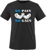 Men's Summer Cool Teehirt Comedy Shirts - No Pain No Gain - Herren T-Shirt