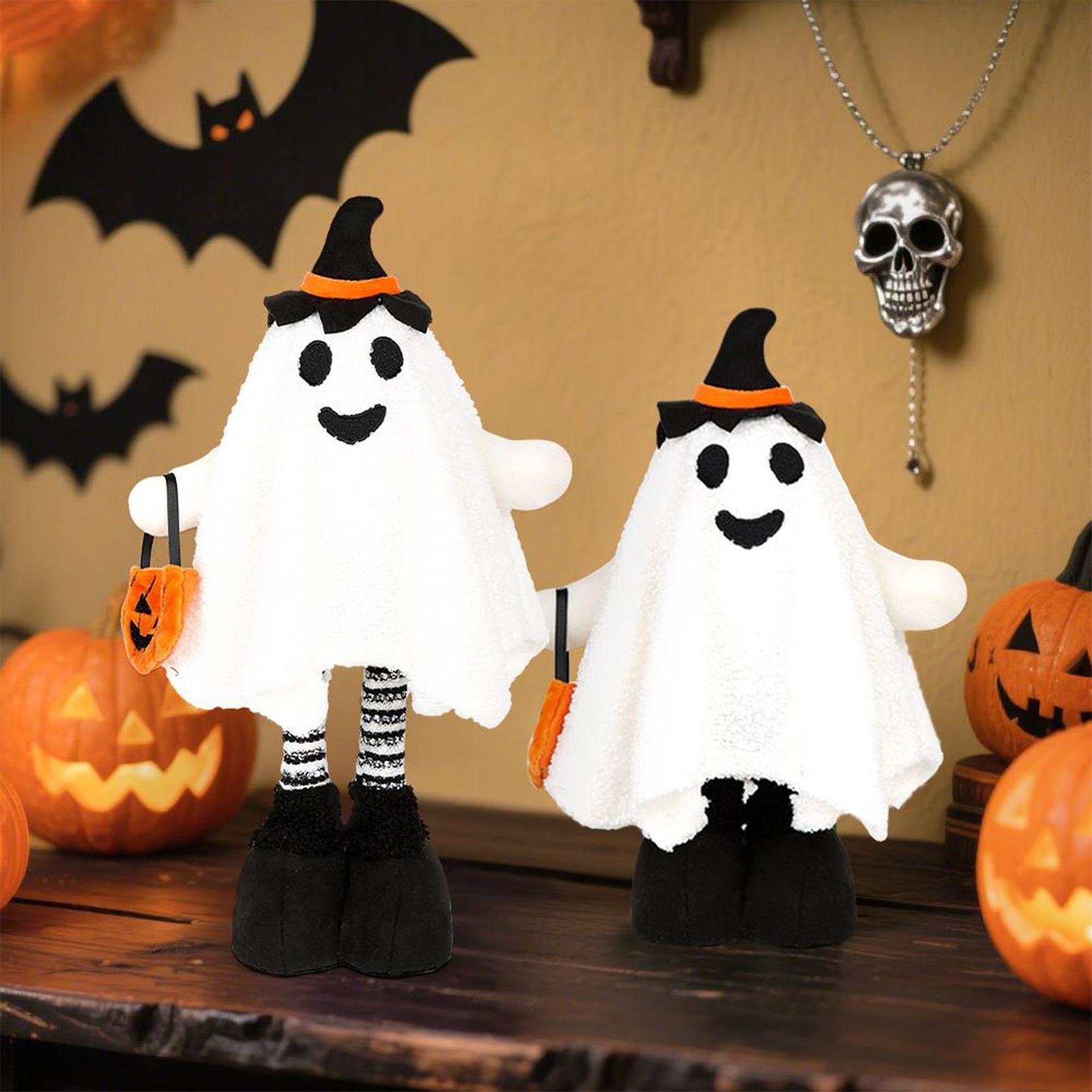 

Halloween Standing Ghost Plush Doll Ornament 17.3inch Telescoping Halloween Spooky Ghost Plush Figurine Sculpture Decor China Mainland
