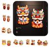 New 2024 Year 3d Cartoon Diy Door Sticker Set Decoration Spring Festival Supply