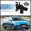 Kühler-Einfüllstutzen mit vollständig dichtem Verschluss als Ersatzteil für Hyundai Elantra 11-16 für Kia Forte 14-18, Nr. 25329-3X600/25330-1P000 Kunststoff Schwarz