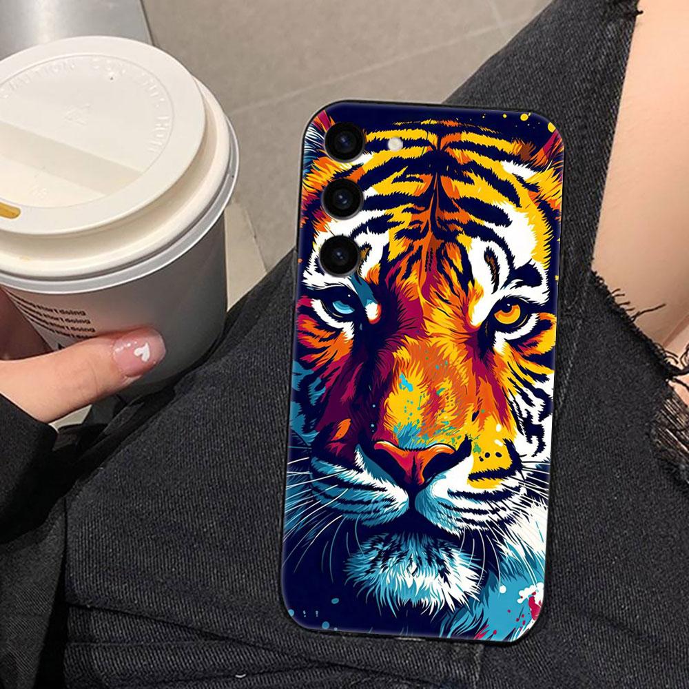 Dragon Tiger Wolf Phone Case For Samsung Galaxy S26 S25 EDGE S24 S23 S22 S21 S20 FE S10 Ultra PLUS LITE DIY Case Shell Cover