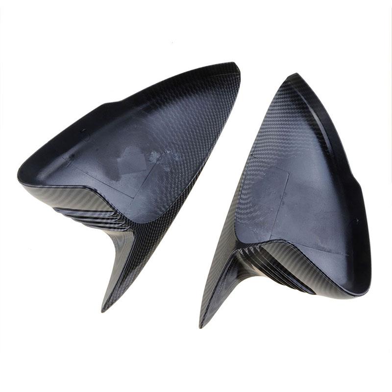 Side Mirror Sticker Cover Rearview Mirror Housing Shark Fin Pattern ABS Fit For Honda Accord 10th 2018- Car